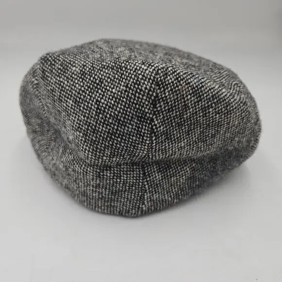Vintage Irish Donegal Tweed Flat Cap Handcrafted Wool Hat Made in Ireland Sz 7 - Picture 3 of 5